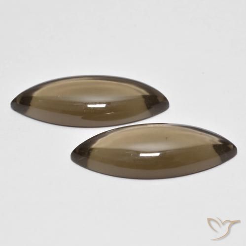 Shop natural 12.41ct Marron clair Quartz fumé gems, Marquise, from Brésil at GemSelect. In stock, global shipping!