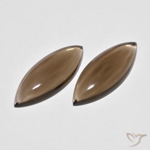 Shop natural 11.81ct Brun caryer Quartz fumé gems, Marquise, from Brésil at GemSelect. In stock, global shipping!