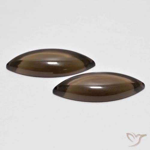 Shop natural 11.81ct Brun caryer Quartz fumé gems, Marquise, from Brésil at GemSelect. In stock, global shipping!