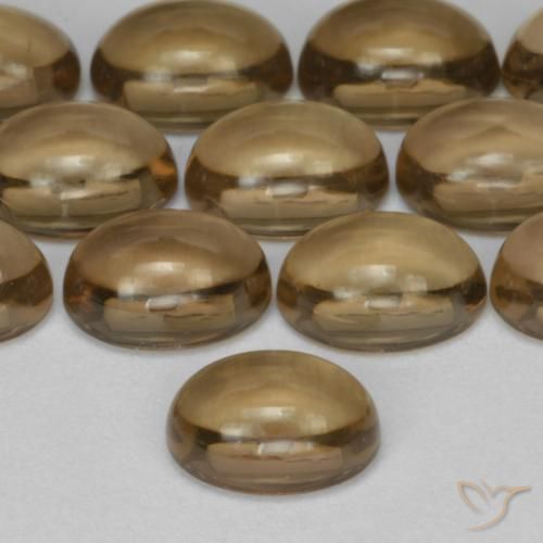 Quartz fumé Marron chaud naturelle ovale, 0.57 ct, Transparent