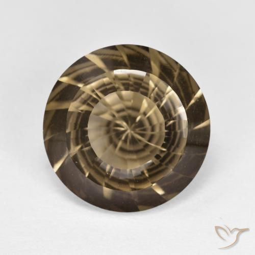 5.42ct Naturel Brun moyen-léger Quartz fumé, Tour, VVS