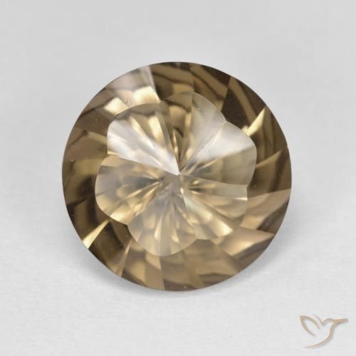 4.83ct Naturel Brun moyen Quartz fumé, Tour, VVS-VS