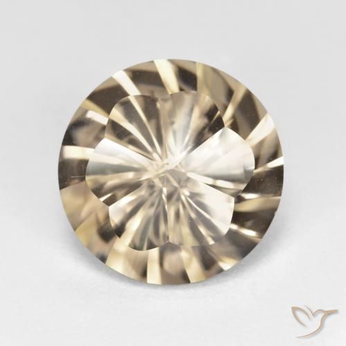 5.28ct Naturel Bois brun Quartz fumé, Tour, VVS-VS