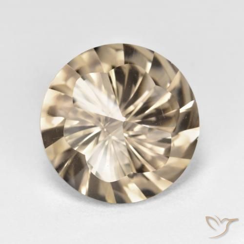 Quartz fumé Bois brun naturelle Tour, 5.28 ct, VVS-VS