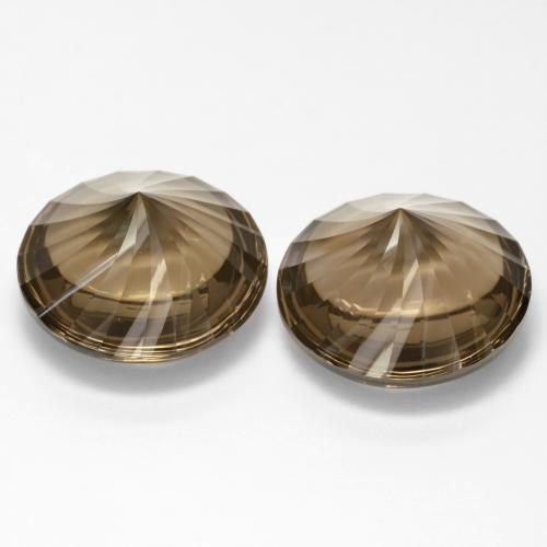 Achetez naturel 25,45ct marron quartz fumé gems, coupe roude, en provenance brésil chez gemselect. en stock, livraison internationale!