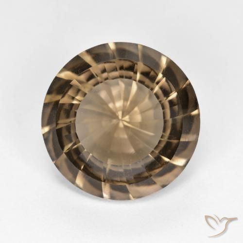 5.45ct Naturel Marron chaud Quartz fumé, Tour, VVS