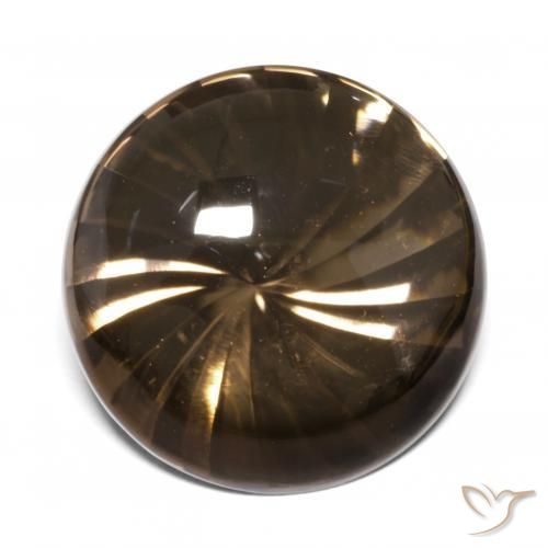 Quartz fumé Marron clair naturelle Tour, 12.74 ct, Transparent