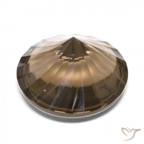 Quartz fumé Marron clair naturelle Tour, 12.74 ct, Transparent