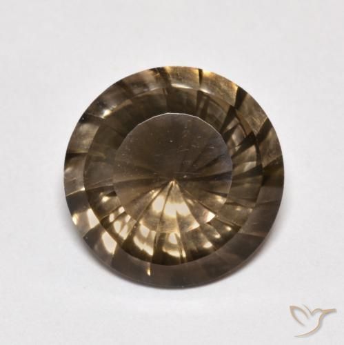 5.58ct Naturel Moka léger Quartz fumé, Tour, VVS