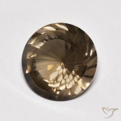 Quartz fumé Moka léger naturelle Tour, 5.58 ct, VVS