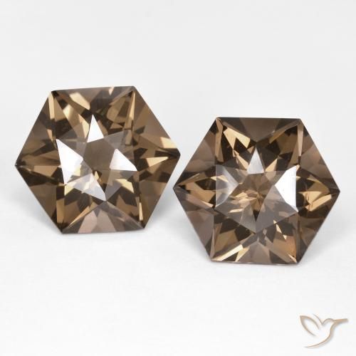 18.61ctw Naturel Marron clair Quartz fumé, Fantaisie, VVS