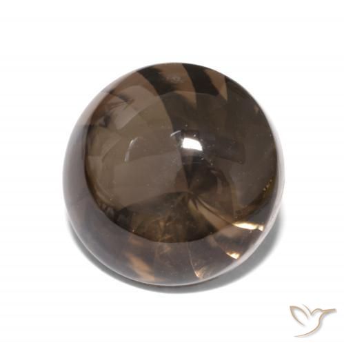 Quartz fumé Marron ambré naturelle Tour, 6.16 ct, Transparent