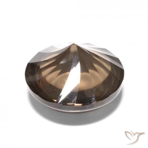 Quartz fumé Marron ambré naturelle Tour, 6.16 ct, Transparent