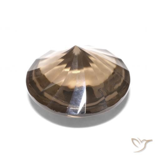 Quartz fumé Marron foncé naturelle Tour, 4.86 ct, Transparent