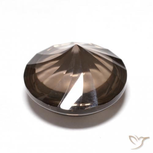 Quartz fumé Marron foncé naturelle Tour, 5.78 ct, Transparent