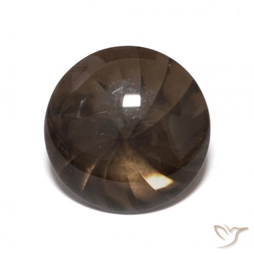 5.56ct Naturel Marron ambré Quartz fumé, Tour, Transparent