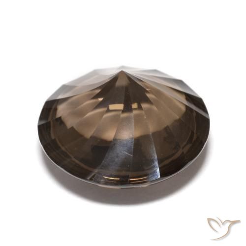Quartz fumé Marron ambré naturelle Tour, 5.14 ct, Transparent
