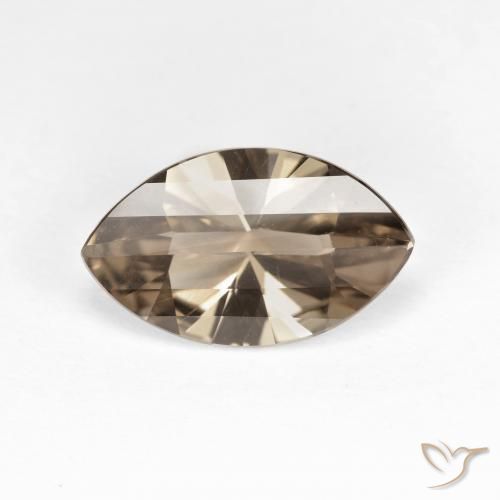 2.48ct Naturel Moka léger Quartz fumé, Marquise, VVS