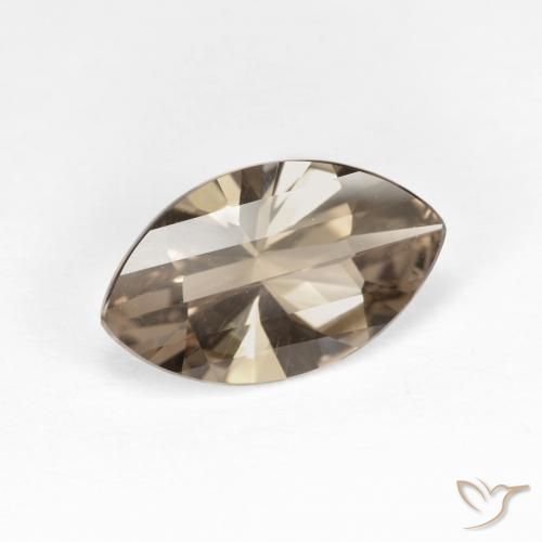 Quartz fumé Moka léger naturelle Marquise, 2.48 ct, VVS