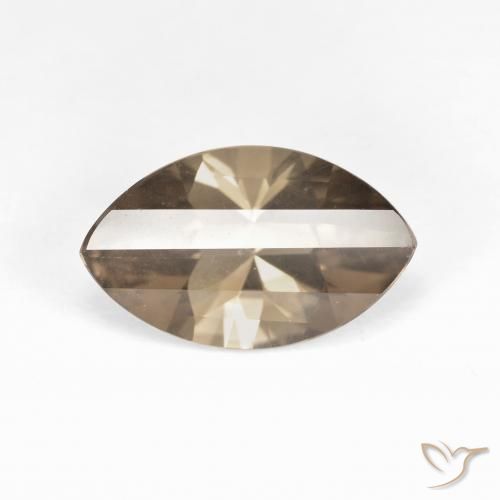 2.73ct Naturel Brun moyen-léger Quartz fumé, Marquise, VVS