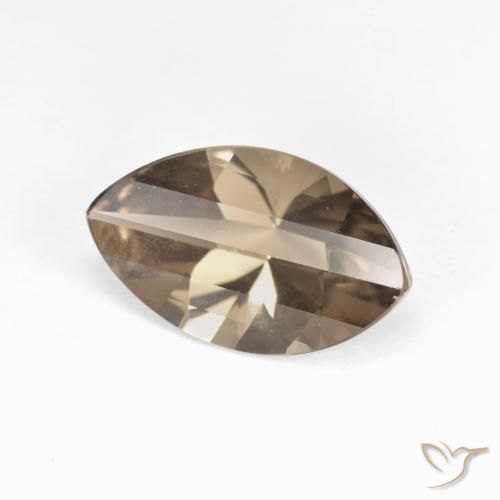 Quartz fumé Brun moyen-léger naturelle Marquise, 2.73 ct, VVS