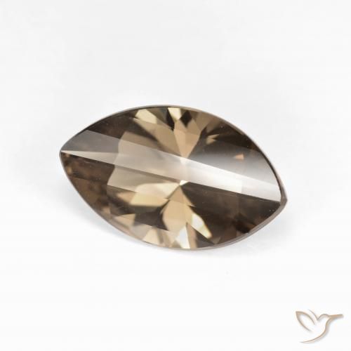 Quartz fumé Marron chaud naturelle Marquise, 2.70 ct, VVS