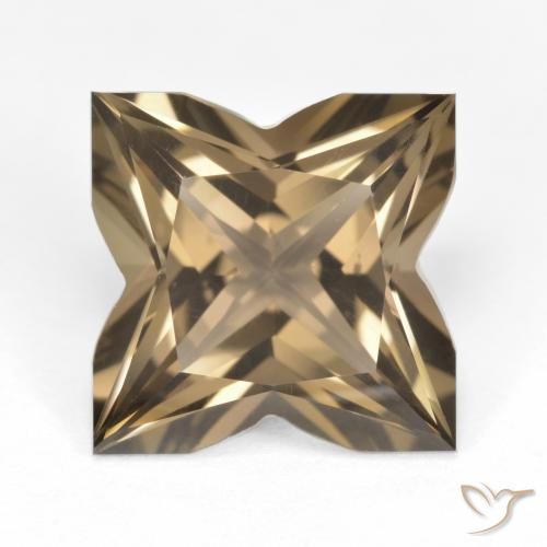 6.94ct Naturel Brun moyen-léger Quartz fumé, Fantaisie, VVS