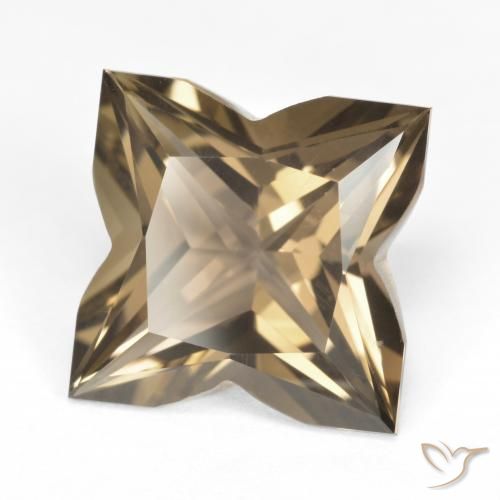 Quartz fumé Brun moyen-léger naturelle Fantaisie, 6.94 ct, VVS