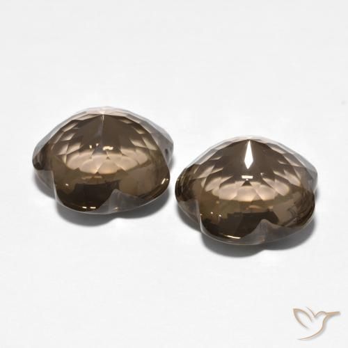 Shop natural 9.81ct Marron ambré Quartz fumé gems, Taille Fleur, from Brésil at GemSelect. In stock, global shipping!
