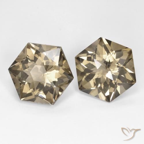 Shop natural 18.92ct Brun jaune léger Quartz fumé gems, Fantaisie, from Brésil at GemSelect. In stock, global shipping!