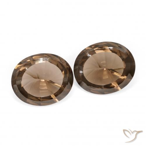 Achetez naturel 7,56ct marron quartz fumé gems, coupe ovale, en provenance brésil chez gemselect. en stock, livraison internationale!