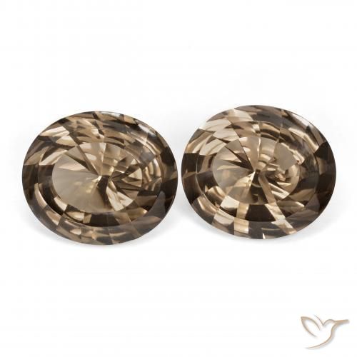 Shop natural 13.45ct Marron noyer Quartz fumé gems, ovale, from Brésil at GemSelect. In stock, global shipping!