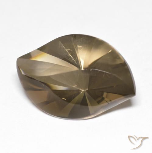 Quartz fumé Brun moyen-léger naturelle Marquise, 10.26 ct, Transparent
