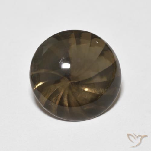 Quartz fumé Moka léger naturelle Tour, 5.22 ct, Transparent