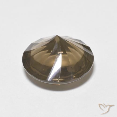 Quartz fumé Moka léger naturelle Tour, 5.22 ct, Transparent