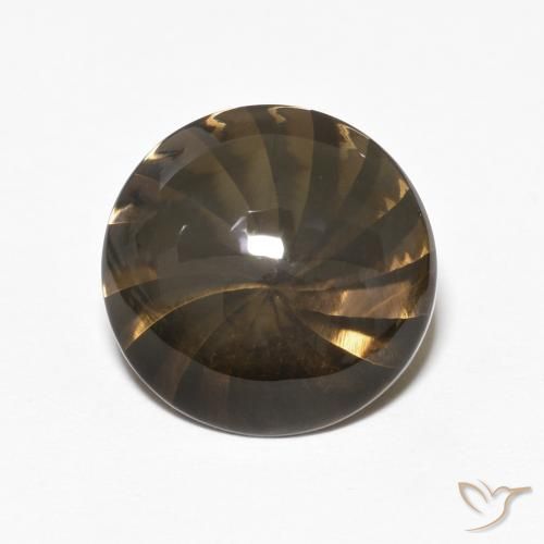 5.21ct Naturel Brun Quartz fumé, Tour, Transparent