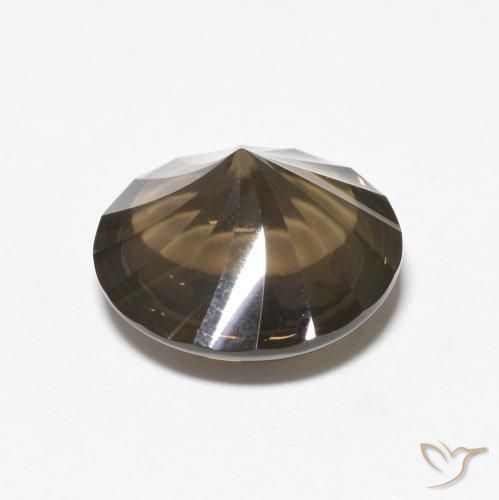 Quartz fumé Brun naturelle Tour, 5.21 ct, Transparent