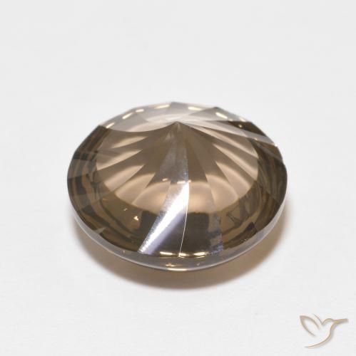 Quartz fumé Brun moyen naturelle Tour, 6.14 ct, Transparent