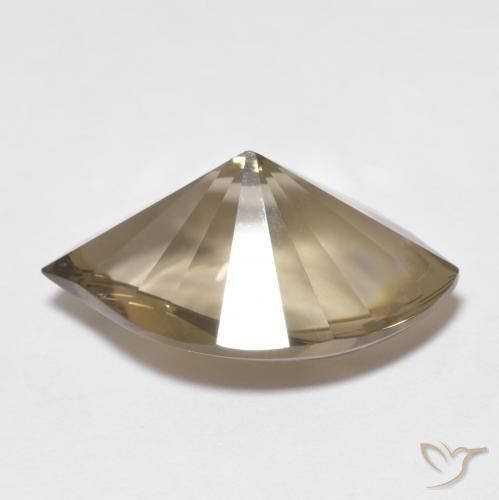 Quartz fumé Marron chaud naturelle Marquise, 10.70 ct, Transparent