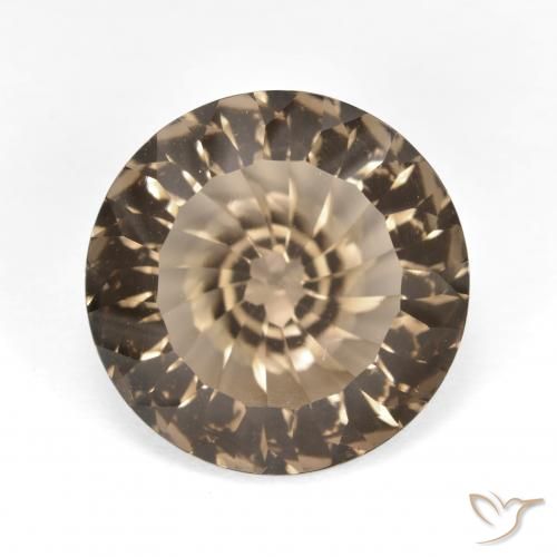 8.22ct Naturel Bois brun Quartz fumé, Tour, VVS