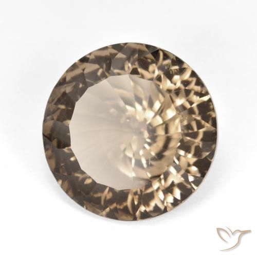 Quartz fumé Bois brun naturelle Tour, 8.22 ct, VVS