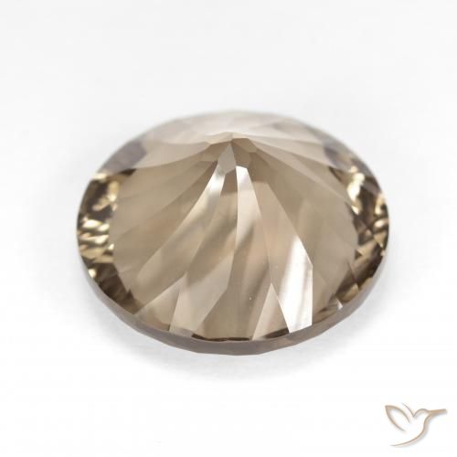 Quartz fumé Bois brun naturelle Tour, 8.22 ct, VVS