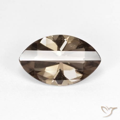 2.89ct Naturel Marron ambré Quartz fumé, Marquise, VVS