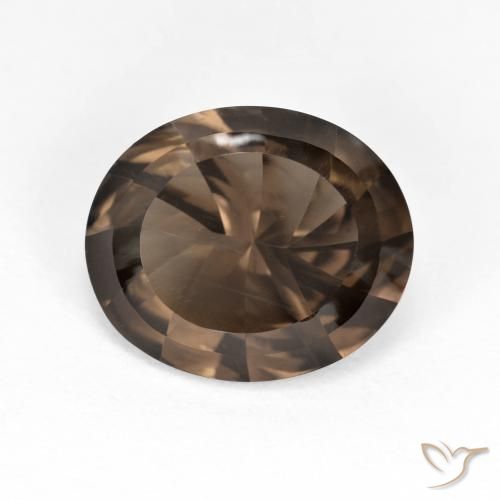 3.97ct Naturel Brun caryer Quartz fumé, ovale, VVS