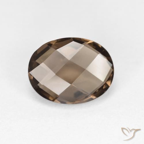 1.74ct Naturel Marron clair Quartz fumé, ovale, VVS-VS