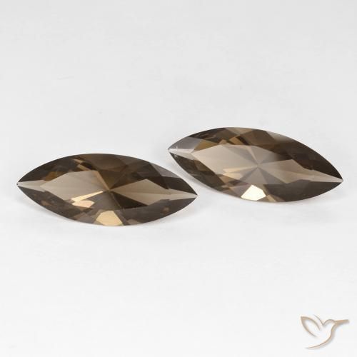 Shop natural 5.90ct Marron chaud Quartz fumé gems, Marquise, from Brésil at GemSelect. In stock, global shipping!