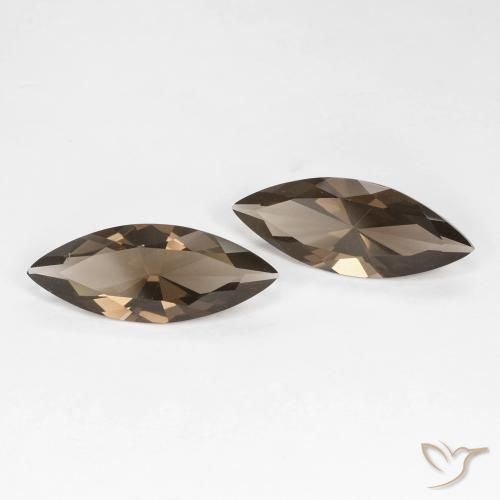 Shop natural 5.34ct Marron clair Quartz fumé gems, Marquise, from Brésil at GemSelect. In stock, global shipping!