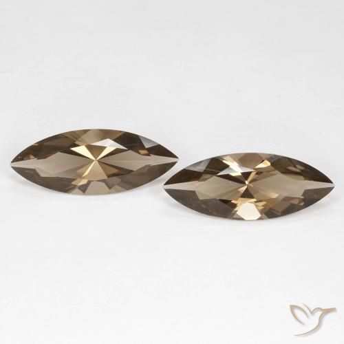 5.88ctw Naturel Marron clair Quartz fumé, Marquise, VVS