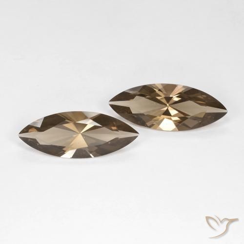 Shop natural 5.88ct Marron clair Quartz fumé gems, Marquise, from Brésil at GemSelect. In stock, global shipping!