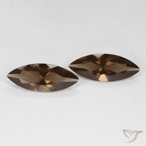 Shop natural 6.14ct Marron chaud Quartz fumé gems, Marquise, from Brésil at GemSelect. In stock, global shipping!